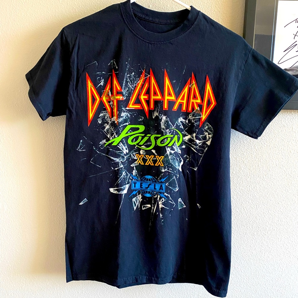 Def Leppard Poison and Tesla 2017 tour shirt